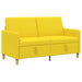 Bank met opslag Lichtgeel 152 x 78 x 87 cm Polyester