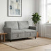 Bank met opslag Lichtgrijs 152 x 78 x 87 cm Polyester