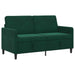 Bank met opslag Donkergroen 152 x 78 x 87 cm Polyester