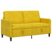 Bank met opslag Geel 152 x 78 x 87 cm Polyester