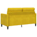 Bank met opslag Geel 152 x 78 x 87 cm Polyester
