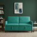 Bank met opslag Turquoise 152 x 78 x 87 cm Polyester