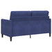 Bank met opslag Politieblauw 152 x 78 x 87 cm Polyester