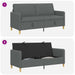 Bank met opslag Donkergrijs 172 x 78 x 87 cm Polyester
