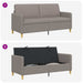 Bank met opslag Taupe 172 x 78 x 87 cm Polyester