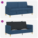 Bank met opslag Blauw 172 x 78 x 87 cm Polyester