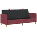 Bank met opslag Wijnrood 192 x 78 x 87 cm Polyester