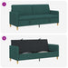 Bank met opslag Donkergroen 192 x 78 x 87 cm Polyester