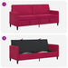 Bank met opslag Wijnrood 192 x 78 x 87 cm Polyester