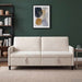 Bank met opslag Crèmekleurig 192 x 78 x 87 cm Polyester