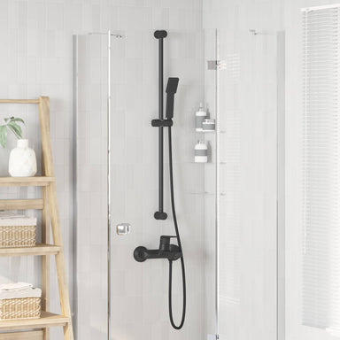 Doucheset Zwart 150 cm Roestvrij staal