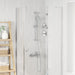 Douchesysteem set Chroom 70 cm Roestvrij staal
