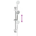 Douchesysteem set Chroom 70 cm Roestvrij staal