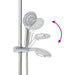 Douchesysteem set Chroom 70 cm Roestvrij staal