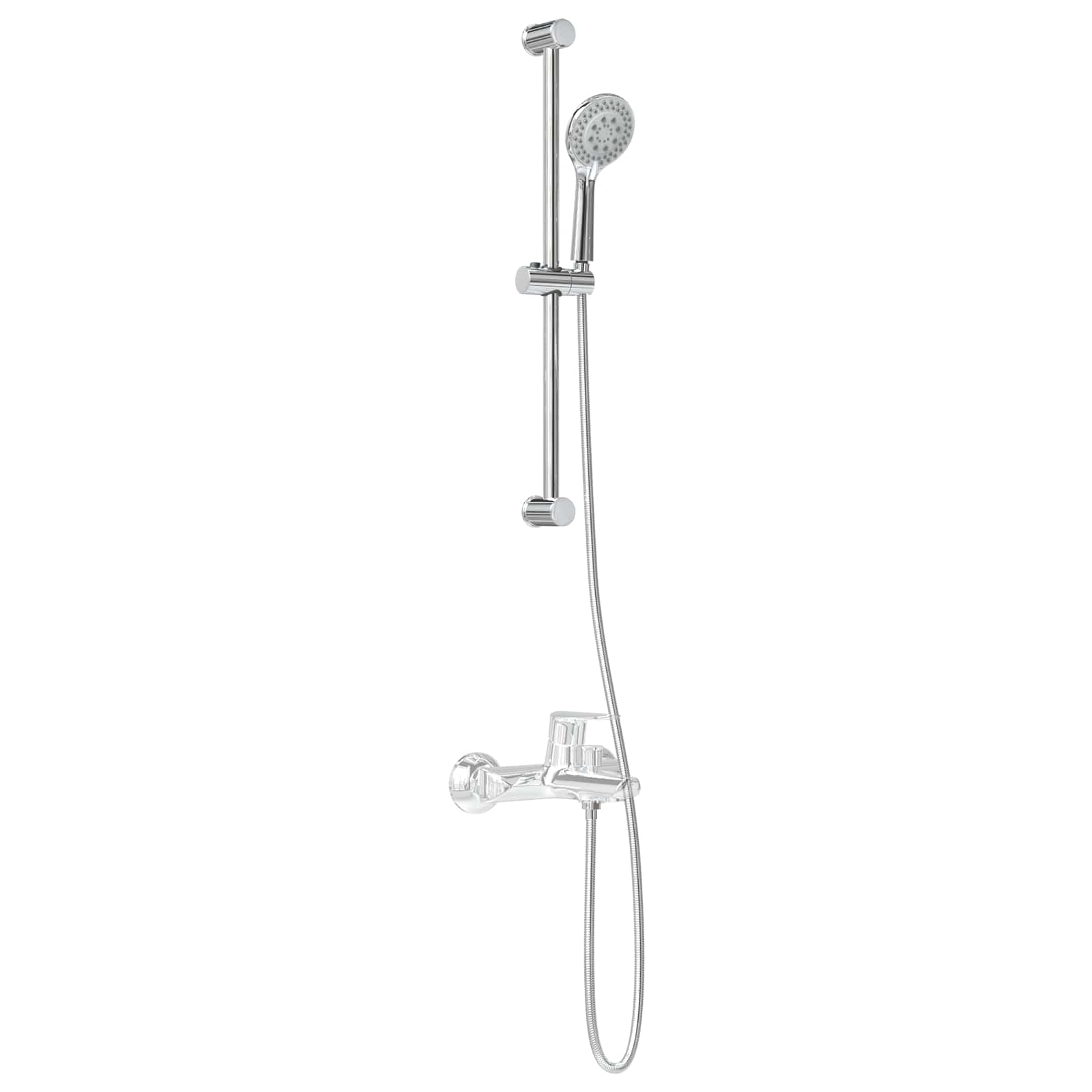 Douchesysteem set Chroom 70 cm Roestvrij staal