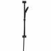 Douchesysteem set Zwart 70 cm Roestvrij staal