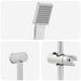 Douchesysteem set Chroom 70 cm Roestvrij staal