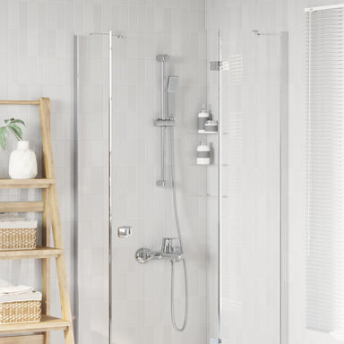 Douchesysteem set Chroom 70 cm Roestvrij staal