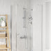 Douchesysteem set Chroom 70 cm Roestvrij staal