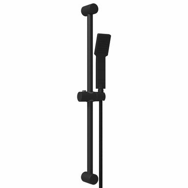 Douchesysteem set Zwart 70 cm Roestvrij staal