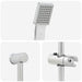 Douchesysteem set Chroom 100 cm Roestvrij staal