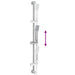 Douchesysteem set Chroom 100 cm Roestvrij staal