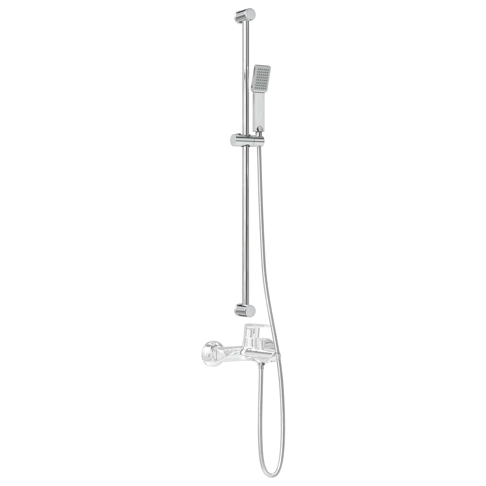 Douchesysteem set Chroom 100 cm Roestvrij staal