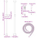 Douchesysteem set Chroom 100 cm Roestvrij staal