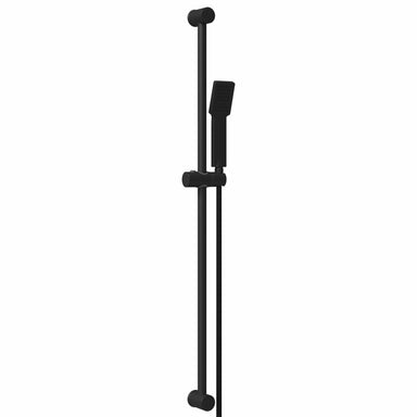 Douchesysteem set Zwart 100 cm Roestvrij staal