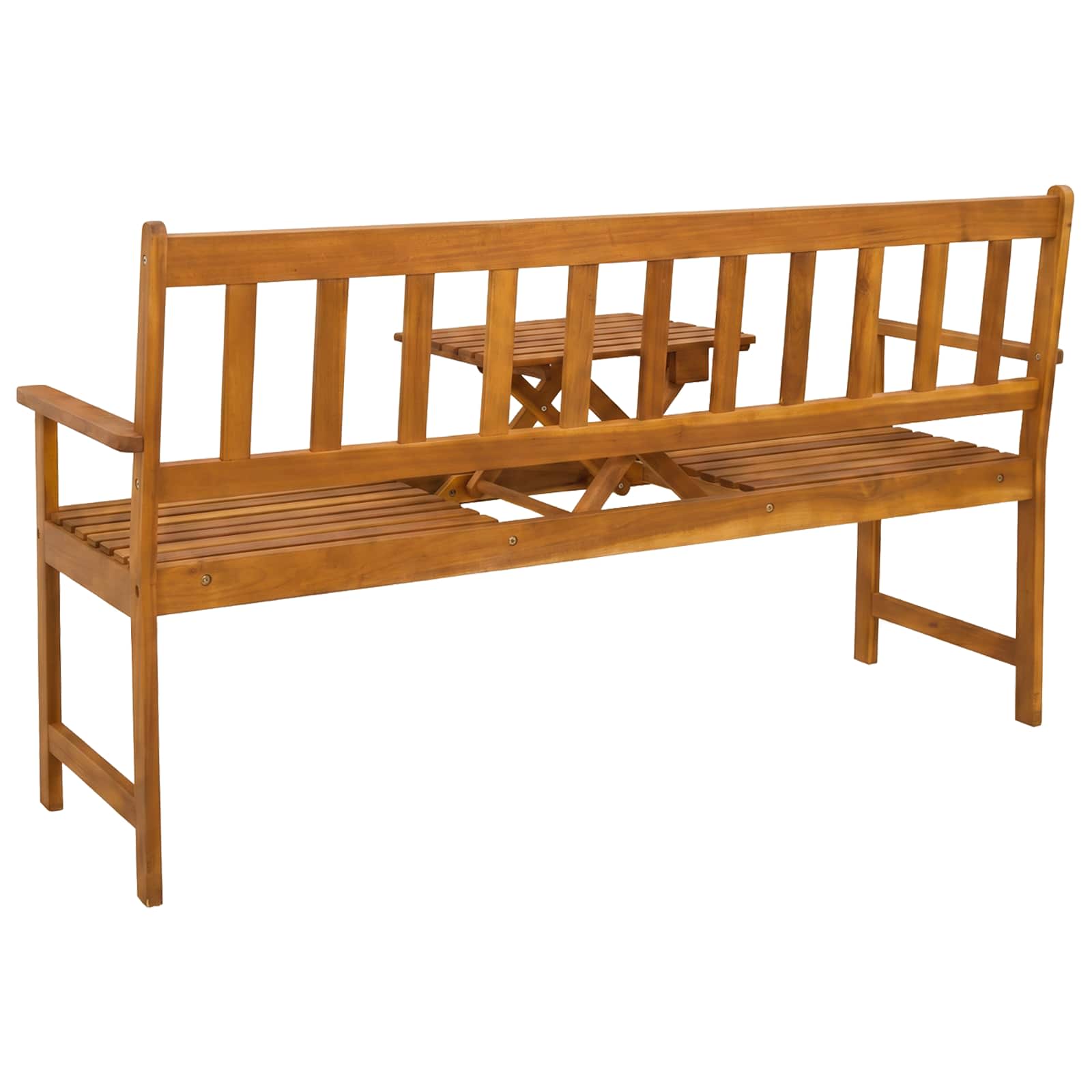 Tuinbank 158 x 55 x 89 cm Massief Acaciahout Naturel