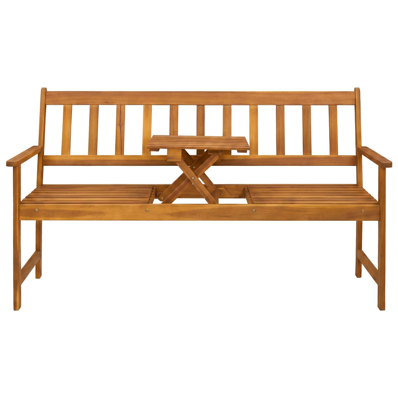 Tuinbank 158 x 55 x 89 cm Massief Acaciahout Naturel