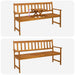 Tuinbank 158 x 55 x 89 cm Massief Acaciahout Naturel