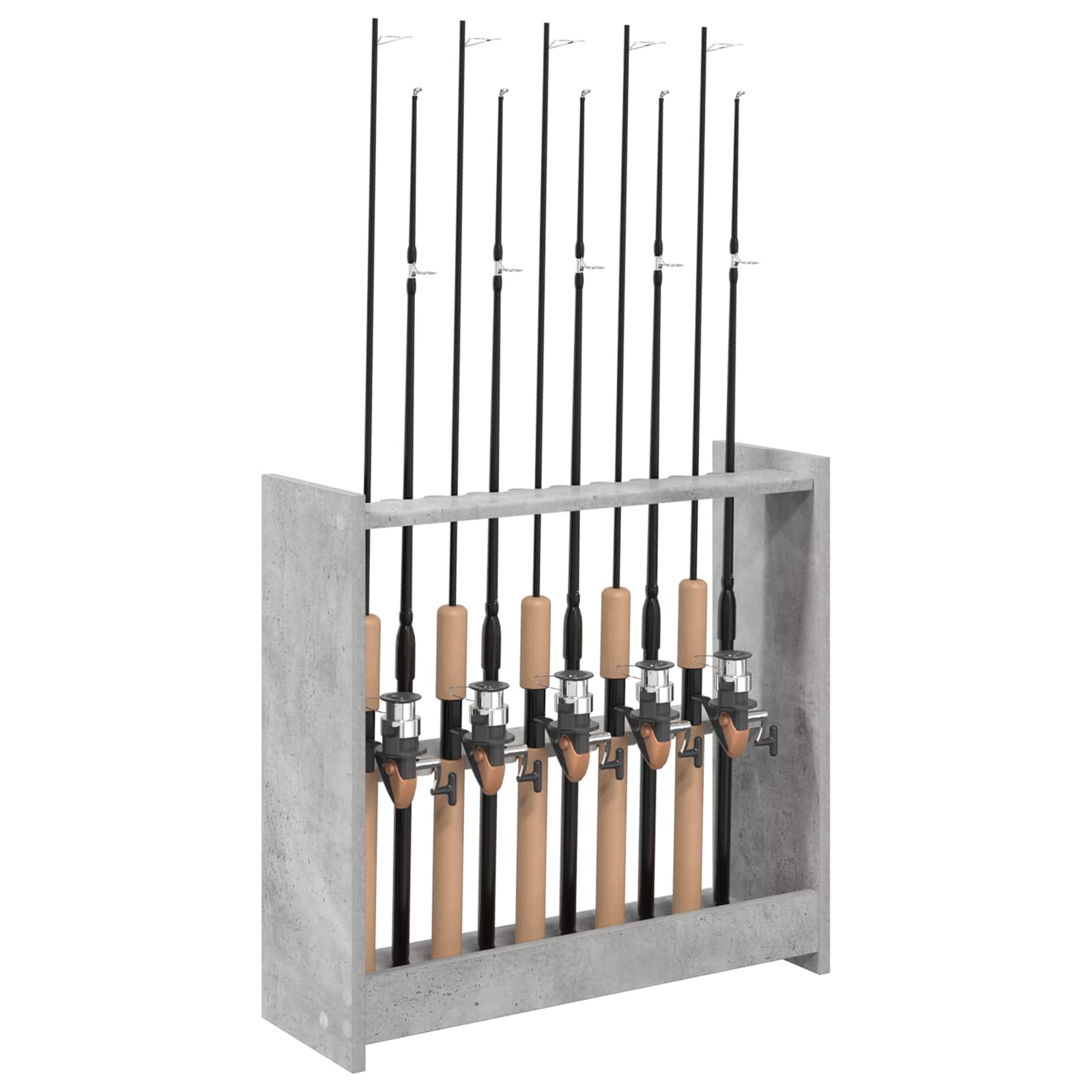 Biljartkeu standaard Bewerkt hout 60 x 20 x 57 cm Betongrijs