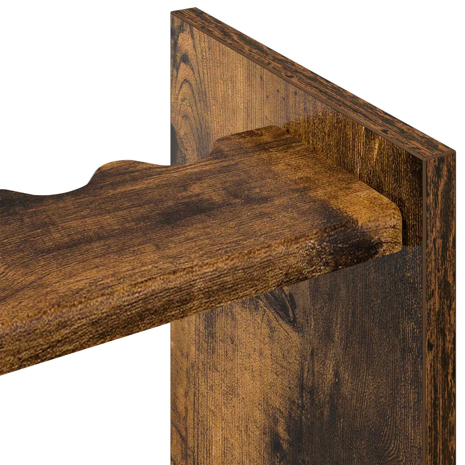 Biljartkeu standaard Bewerkt hout 60 x 20 x 57 cm Gerookt eiken