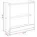 Biljartkeu standaard Bewerkt hout 60 x 20 x 57 cm Oud hout