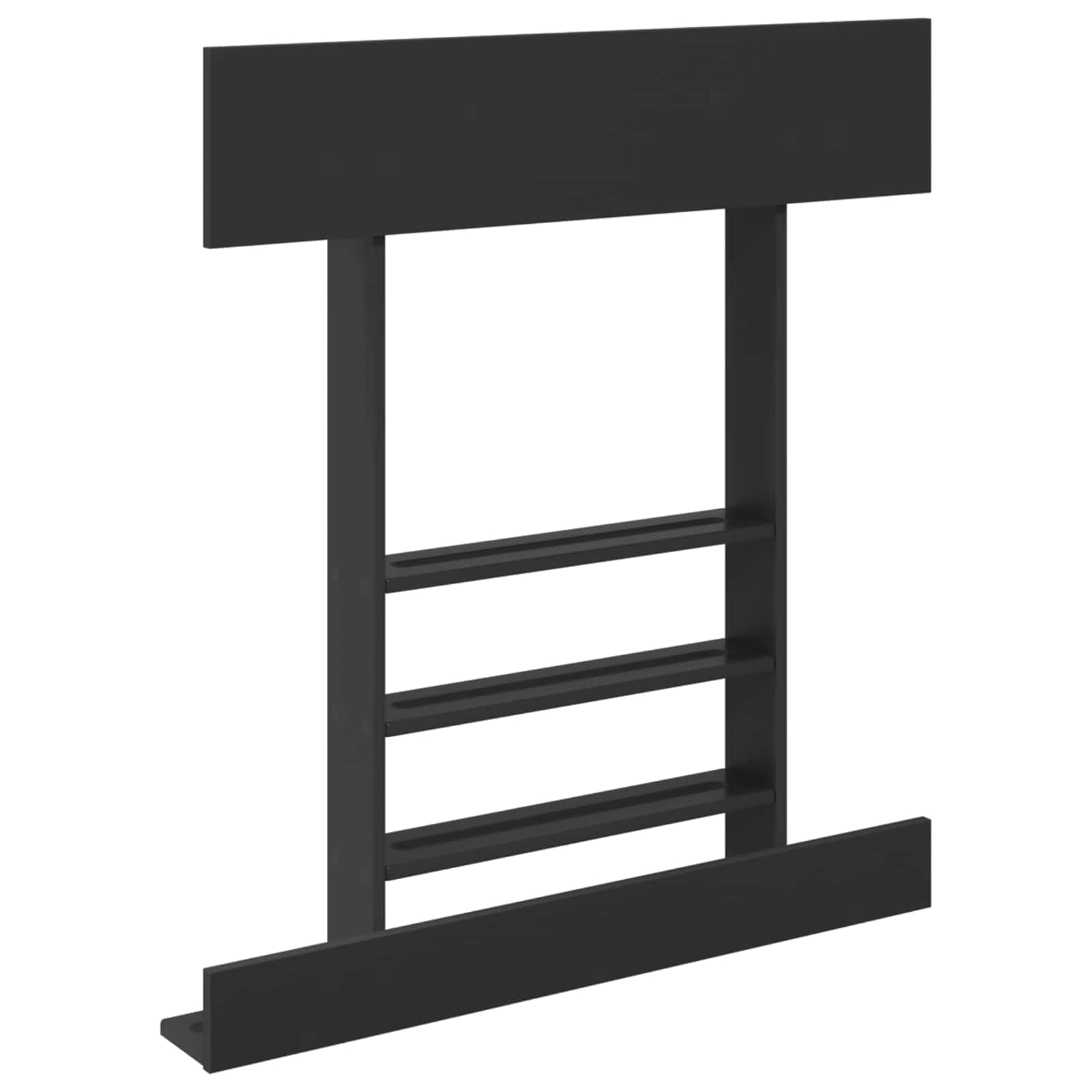 Biljartkeu standaard Bewerkt hout 93 x 12 x 103 cm Zwart