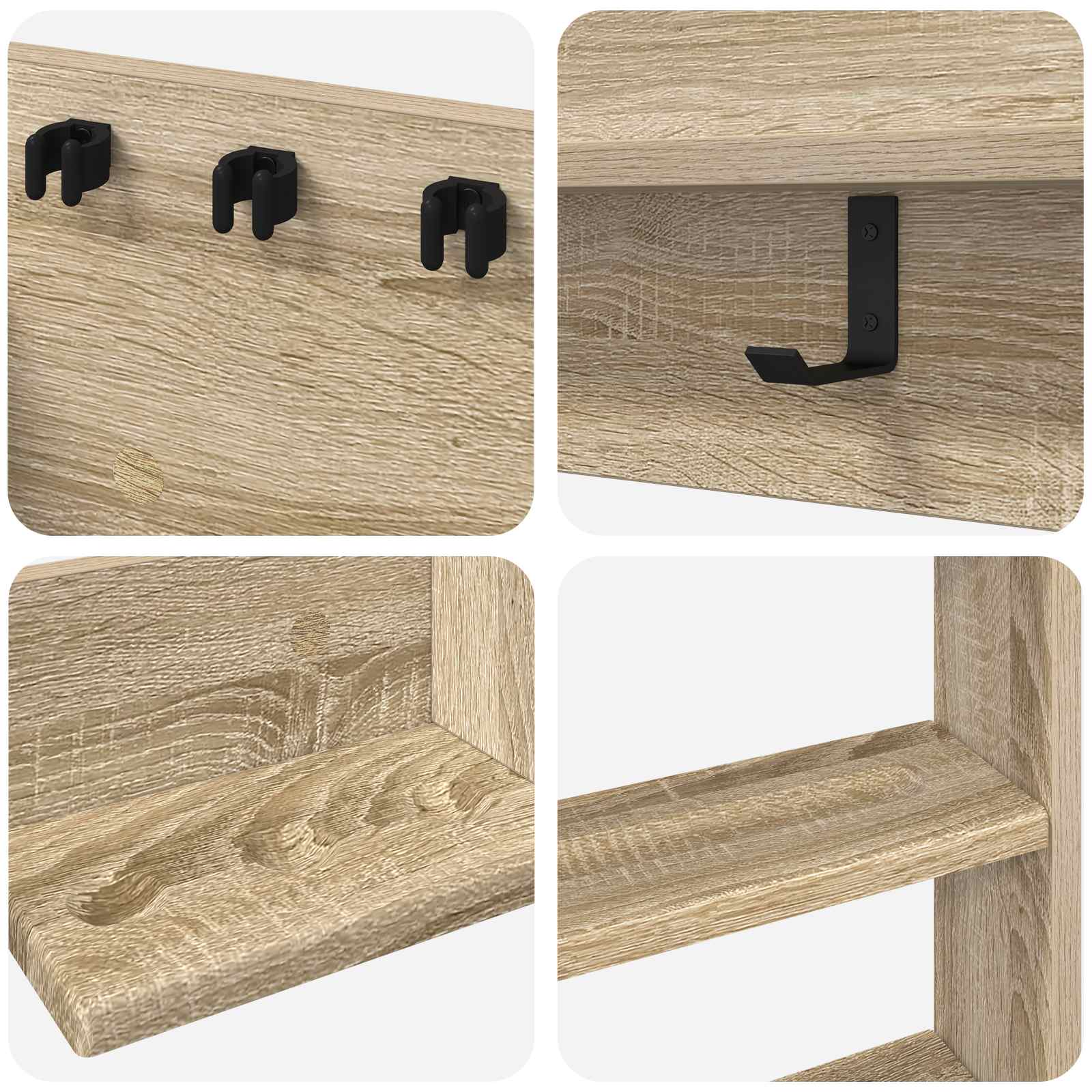Biljartkeu standaard Bewerkt hout 93 x 12 x 103 cm Sonoma