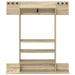 Biljartkeu standaard Bewerkt hout 93 x 12 x 103 cm Sonoma