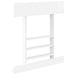 Biljartkeu standaard Bewerkt hout 93 x 12 x 103 cm Glanzend Wit