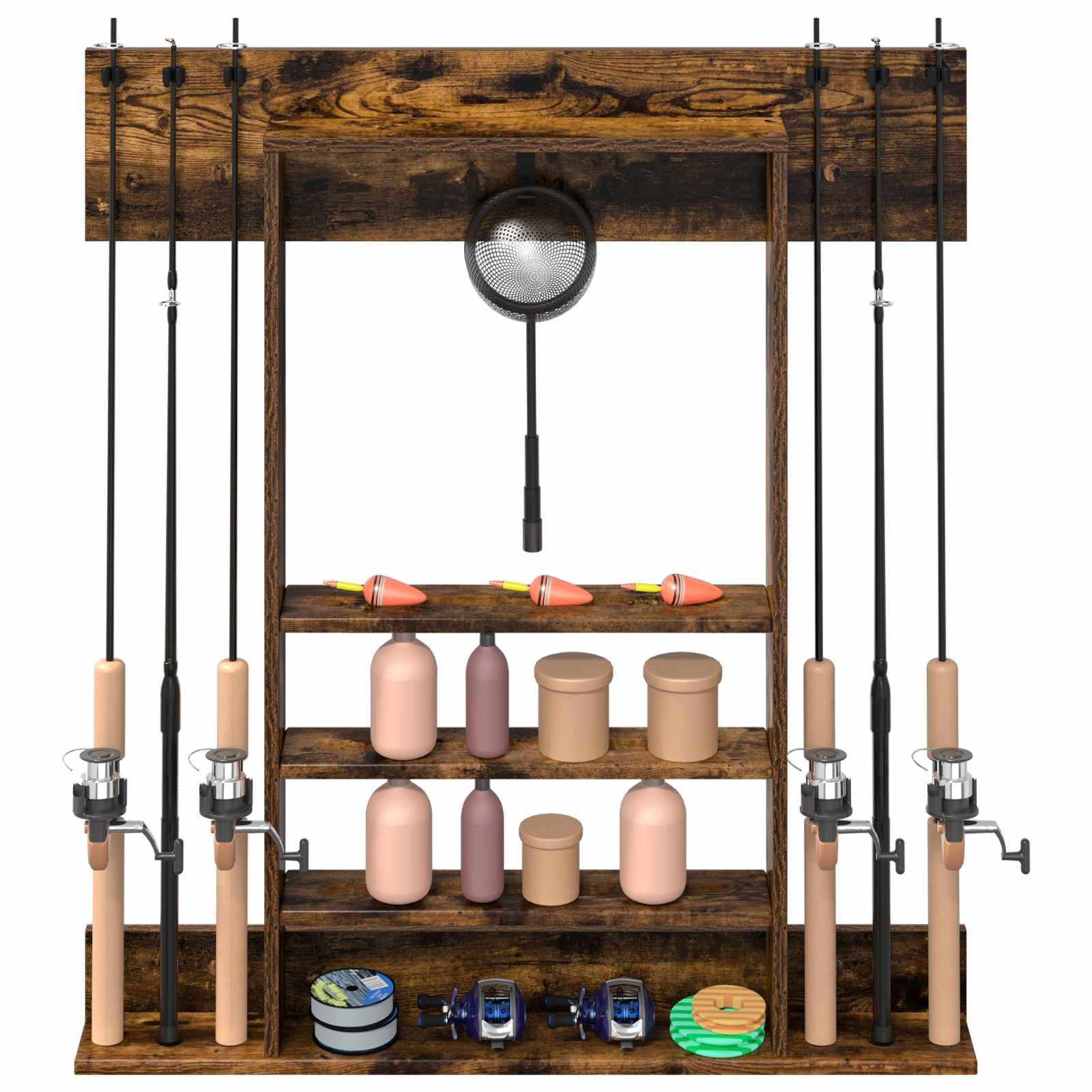 Biljartkeu standaard Bewerkt hout 93 x 12 x 103 cm