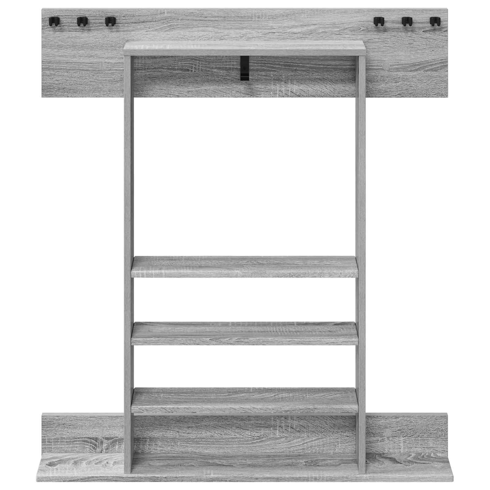 Biljartkeu standaard Bewerkt hout 93 x 12 x 103 cm Grijs Sonoma