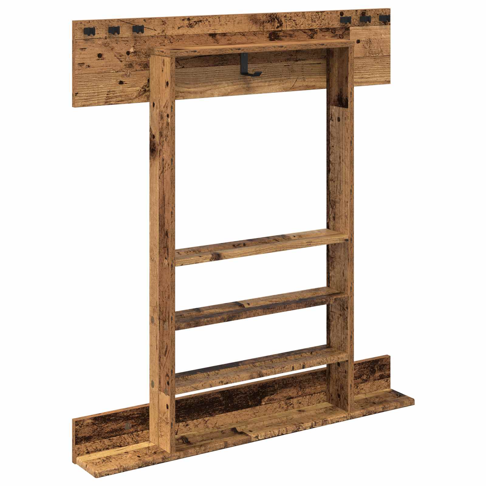 Biljartkeu standaard Bewerkt hout 93 x 12 x 103 cm Oud hout