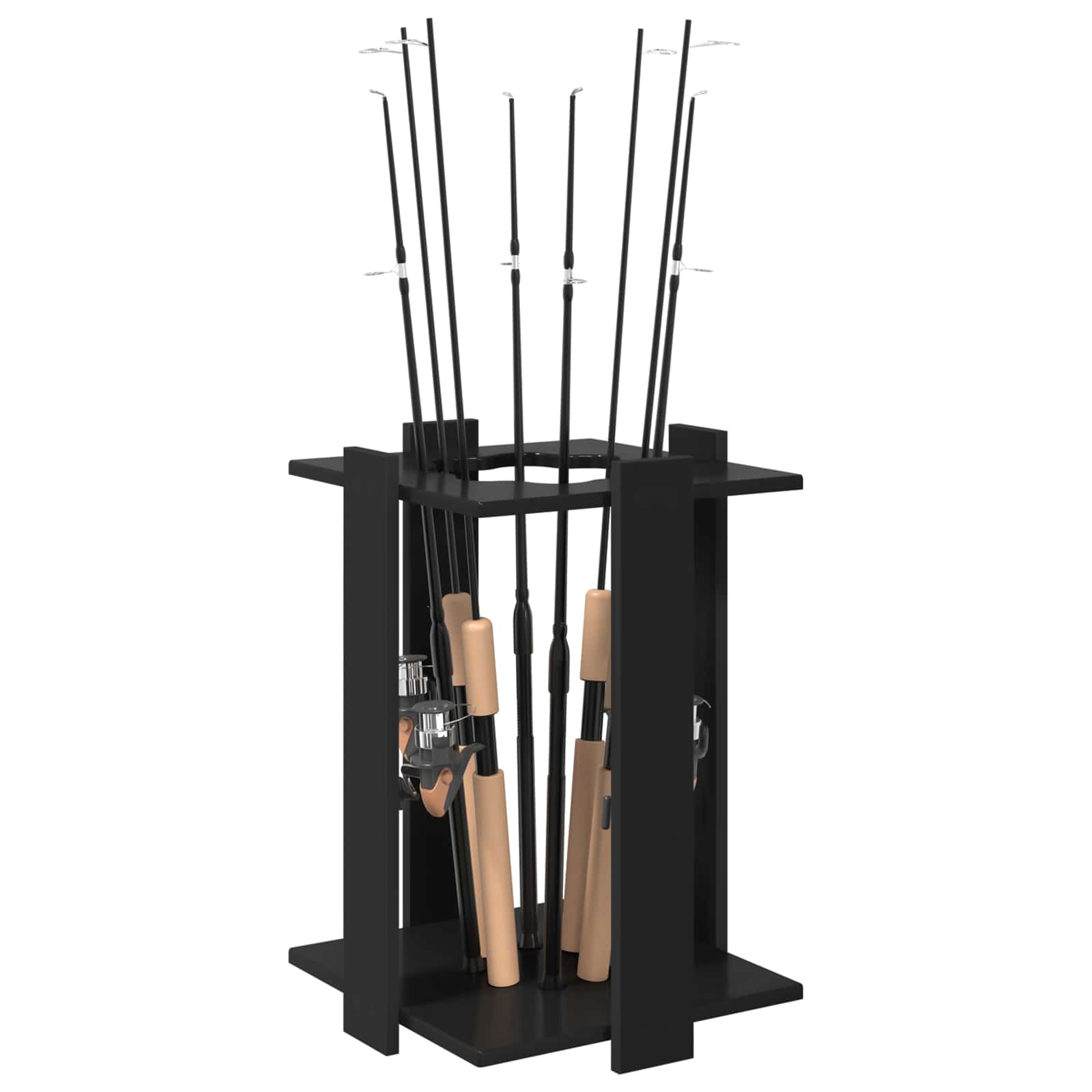 Biljartkeu standaard Bewerkt hout 42 x 43 x 60 cm Zwart