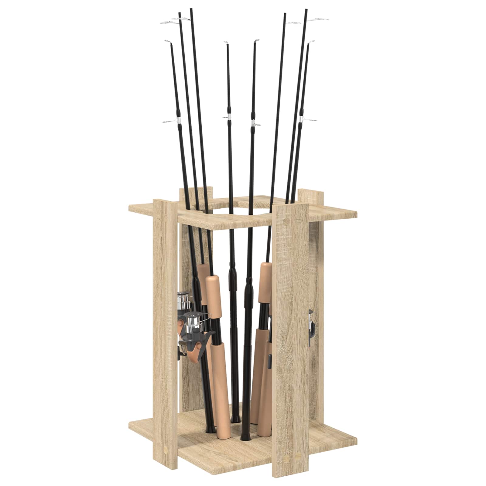 Biljartkeu standaard Bewerkt hout 42 x 43 x 60 cm Sonoma Eiken