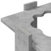Biljartkeu standaard Bewerkt hout 42 x 43 x 60 cm Betongrijs