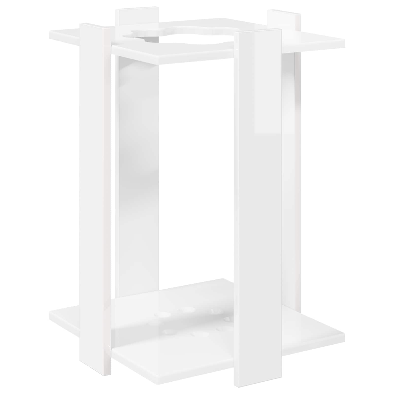 Biljartkeu standaard Bewerkt hout 42 x 43 x 60 cm Hoogglans Wit
