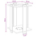Biljartkeu standaard Bewerkt hout 42 x 43 x 60 cm Hoogglans Wit