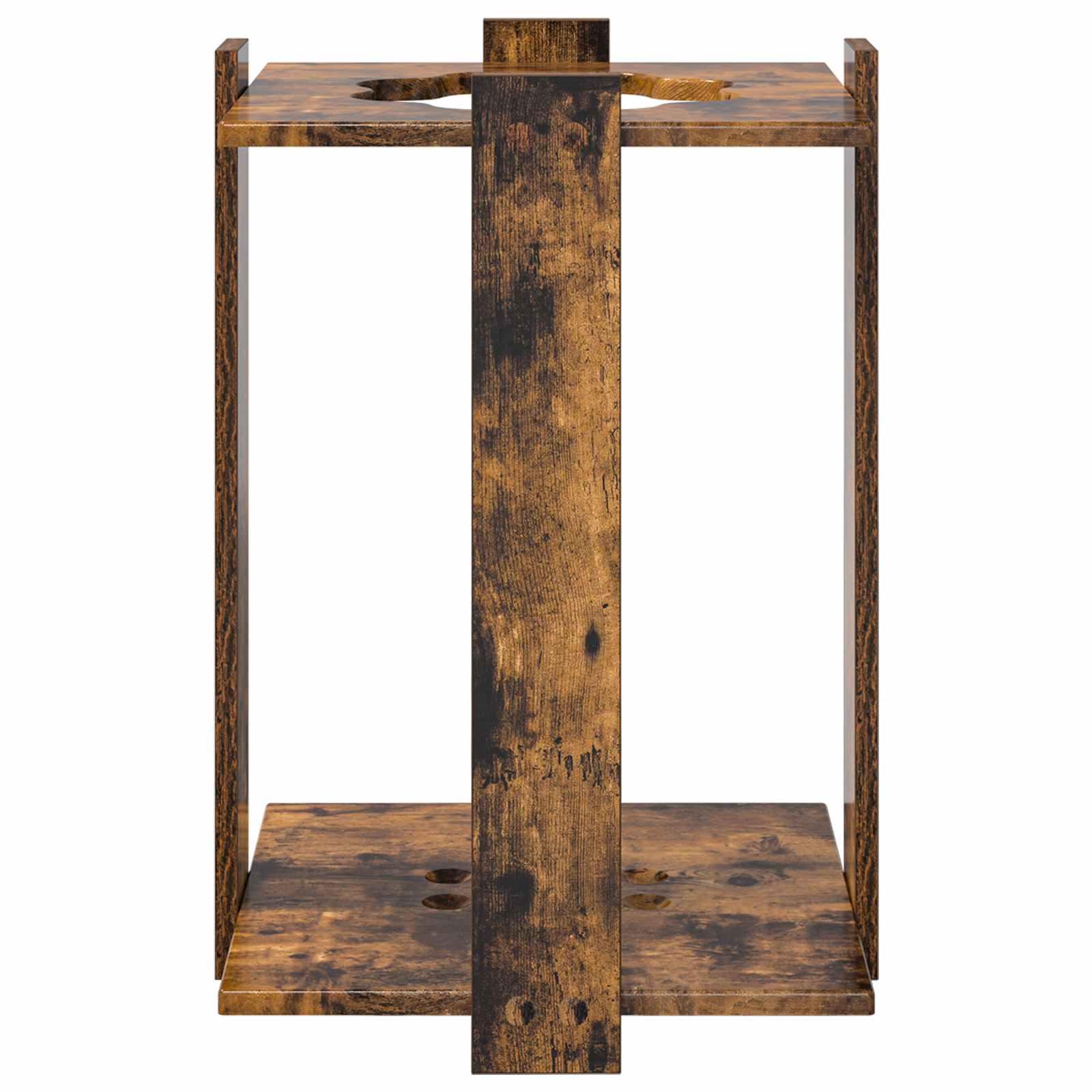 Biljartkeu standaard Bewerkt hout 42 x 43 x 60 cm Gerookt eiken
