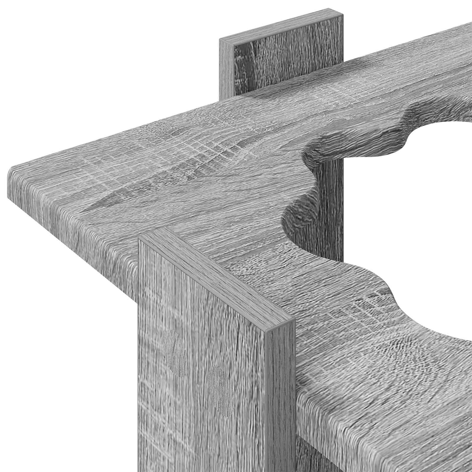 Biljartkeu standaard Bewerkt hout 42 x 43 x 60 cm Grijs Sonoma