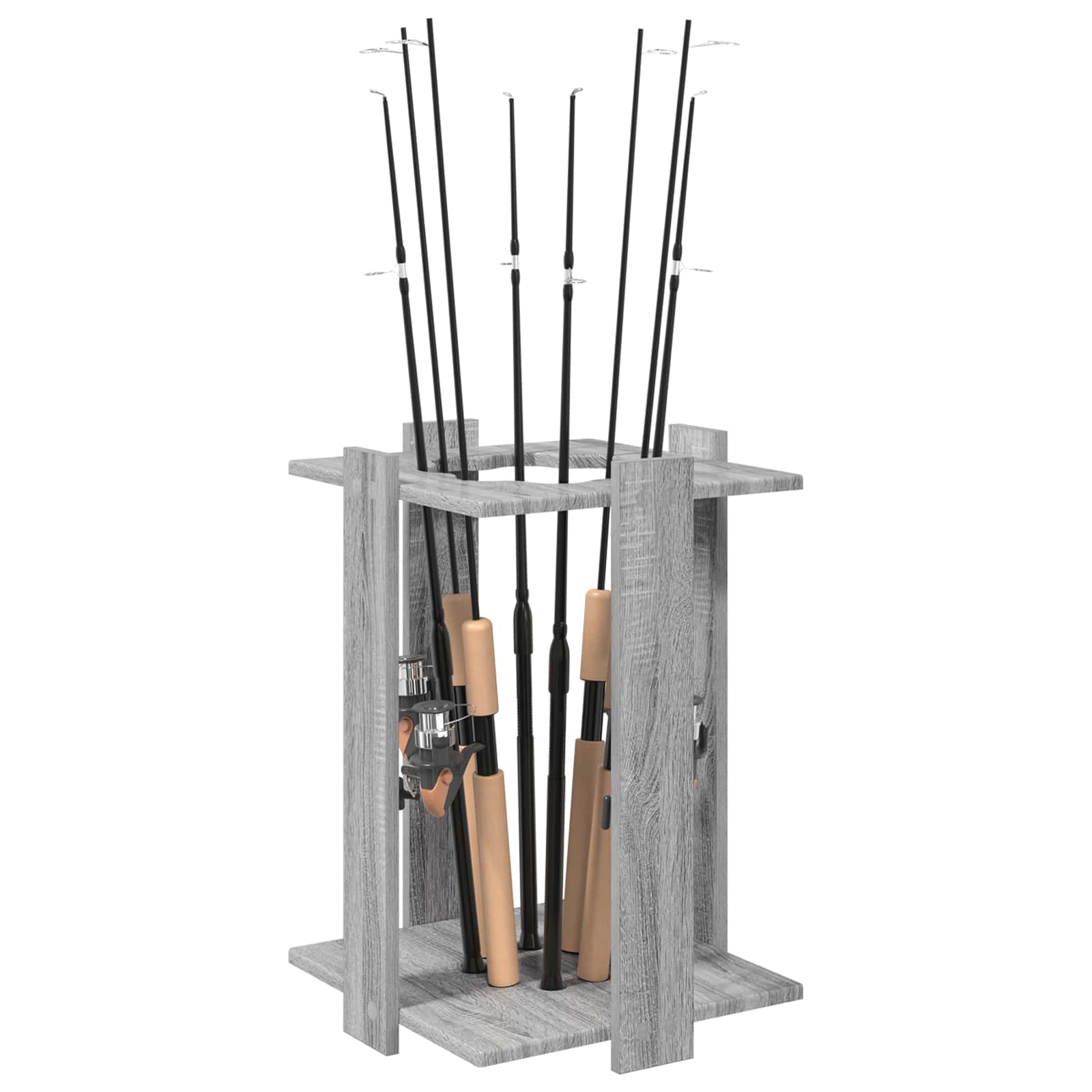 Biljartkeu standaard Bewerkt hout 42 x 43 x 60 cm Grijs Sonoma